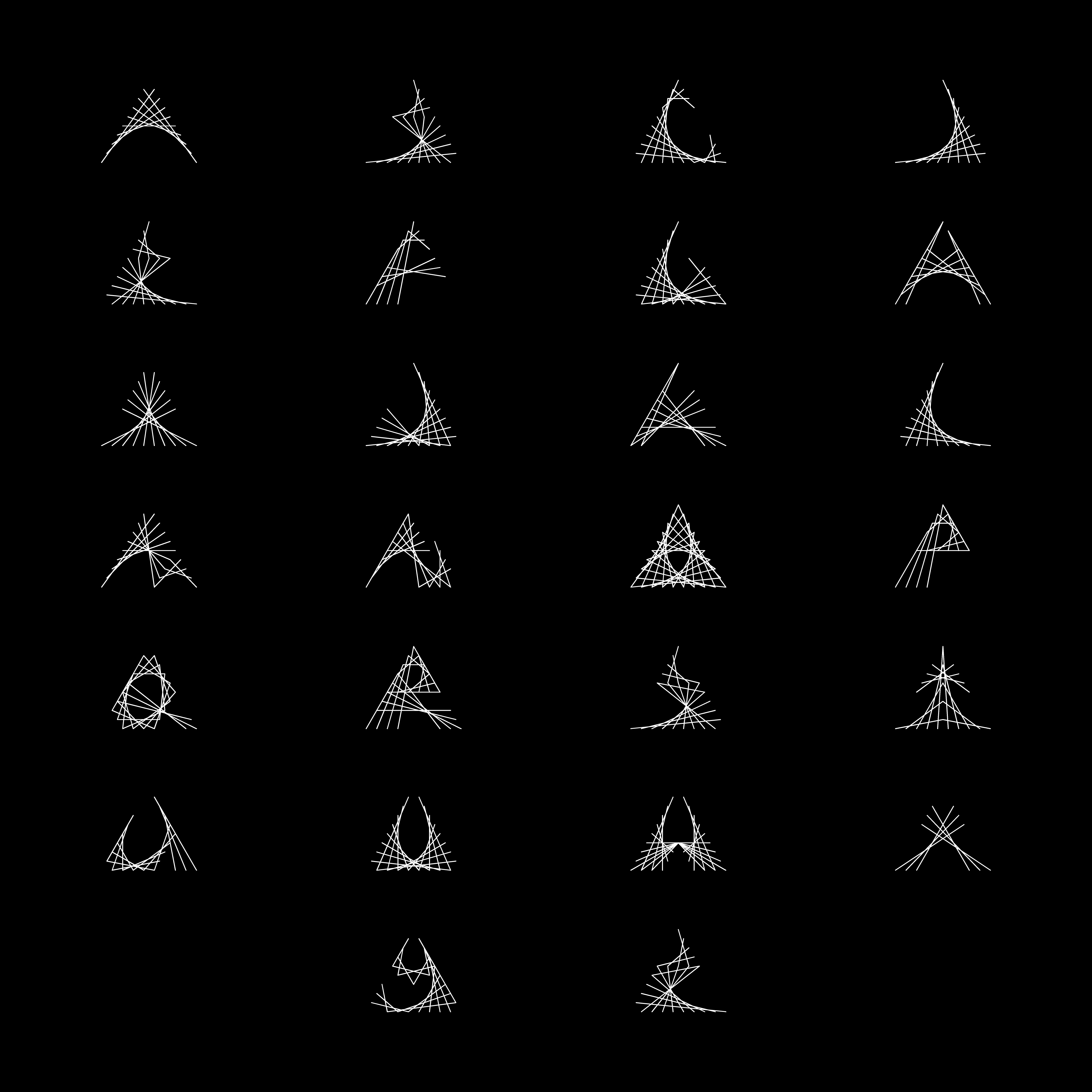 STIX display font capital letters